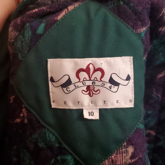 Club 5.4 Vintage Green Petite Trench Coat - Picture 5 of 16